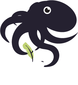 AWS Octopus Mascot Paper Feather Pen